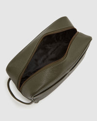 ROYCE LEATHER WASH BAG MENS ACCESSORIES