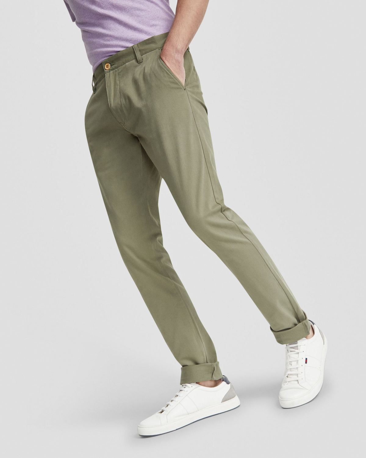 STRETCH SKINNY FIT CHINO MENS TROUSERS