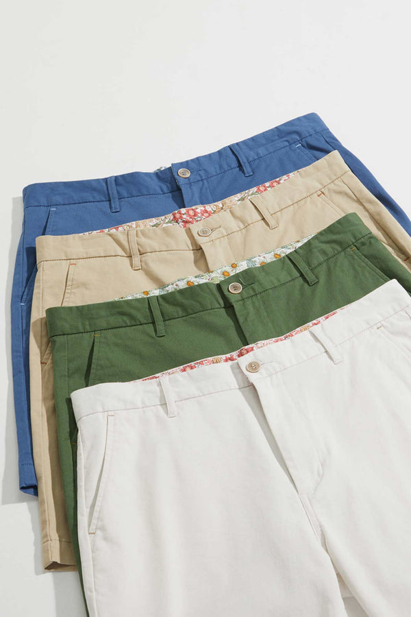 HENRY PRINTED LINEN/ COTTON SHORTS