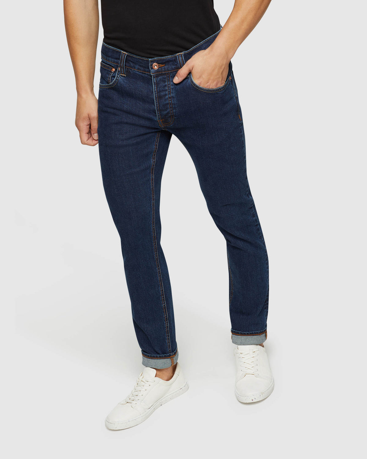 MARTY STONE ENZYME WASH DENIM JEANS MENS TROUSERS