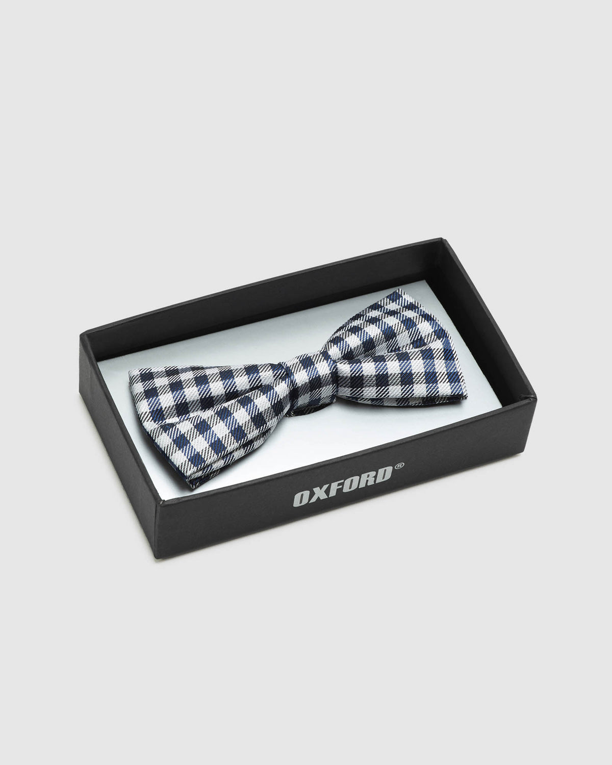 GINGHAM SILK BOW TIE MENS ACCESSORIES