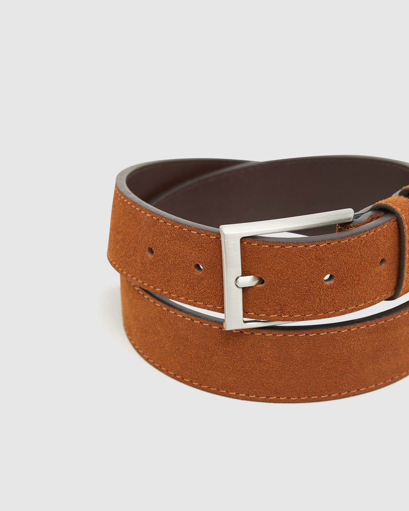 LUTHER SUEDE LEATHER BELT MENS ACCESSORIES