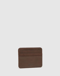 COOPER LEATHER CARDHOLDER CHOCOLATE