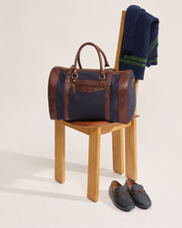 SLATER CANVAS/LEATHER WEEKENDER BAG MENS ACCESSORIES