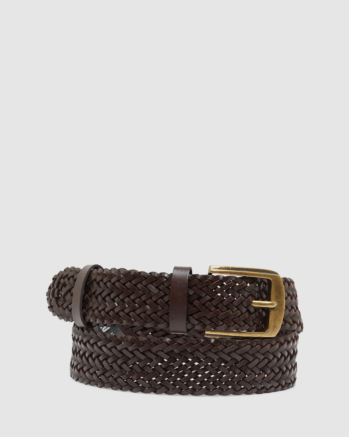 LINCOLN LEATHER WOVEN WAIST BELT MENS ACCESSORIES