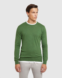 CREW NECK COTTON CASHMERE PULLOVER - PREORDER (~23 March, 2022) MENS KNITWEAR