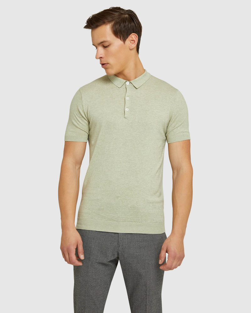 REISS KNITTED POLO