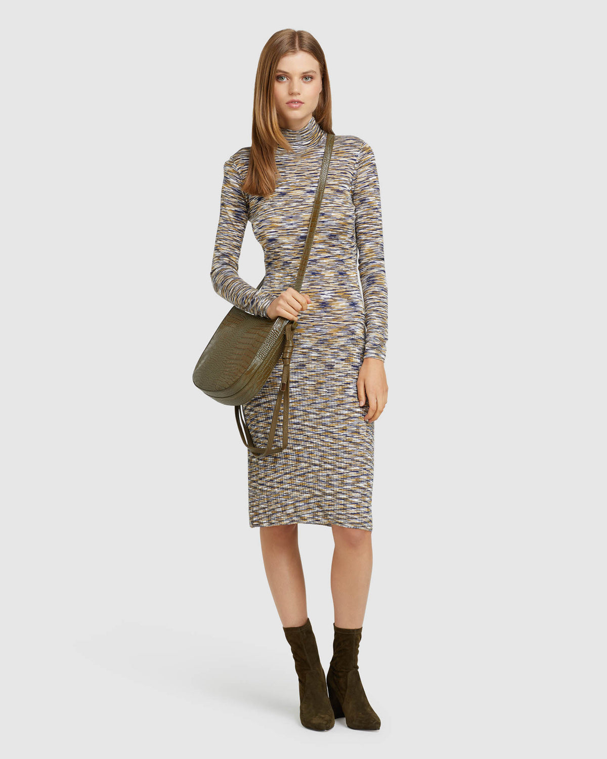 PENNY KNITTED TURTLE NECK DRESS
