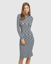 PENNY KNITTED TURTLE NECK DRESS