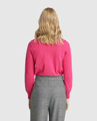 FLORENCE COTTON CREW NECK KNIT PINK