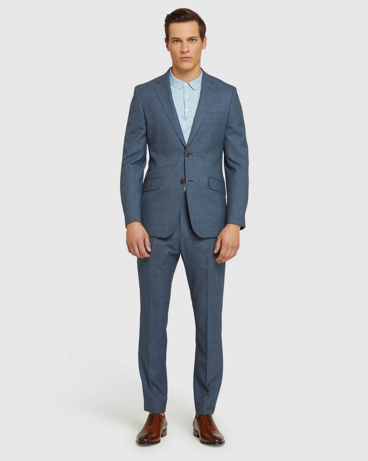 NEW HOPKINS WOOL SUIT TROUSERS BLUE