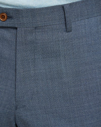 NEW HOPKINS WOOL SUIT TROUSERS BLUE
