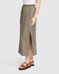 CHARLOTTE CUPRO BLEND SKIRT - AVAILABLE ~ 1-2 weeks WOMENS SKIRTS