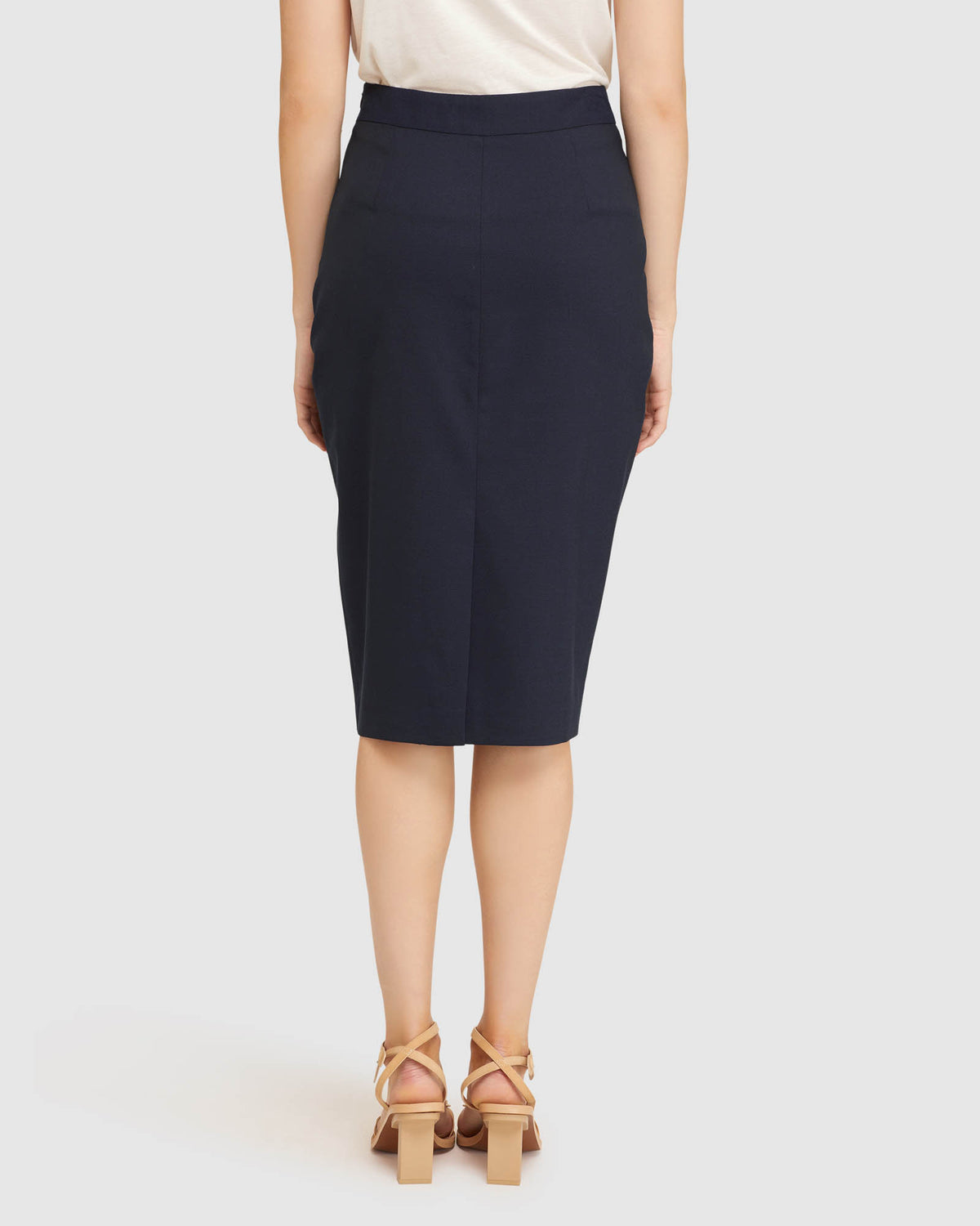 PEGGY WOOL STRETCH SUIT SKIRT