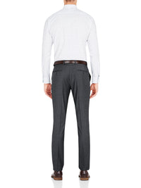 T27 WOOL SUIT TROUSERS CHARCOAL