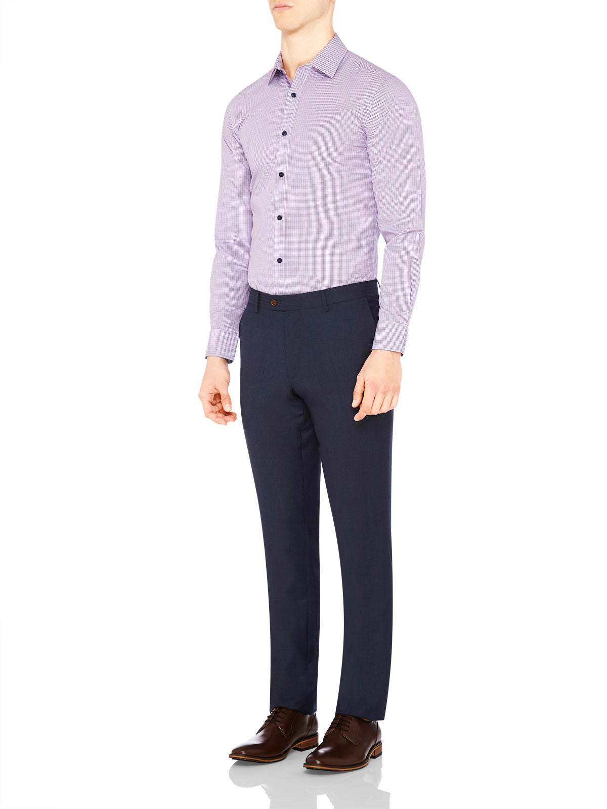 NEW HOPKINS LUX SUIT TROUSERS NVY