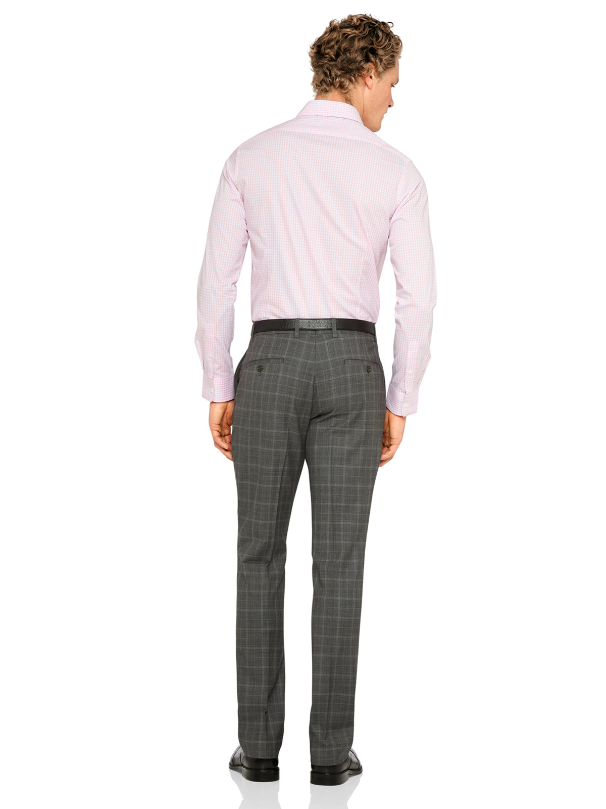HOPKINS WOOL SUIT TROUSERS GRY