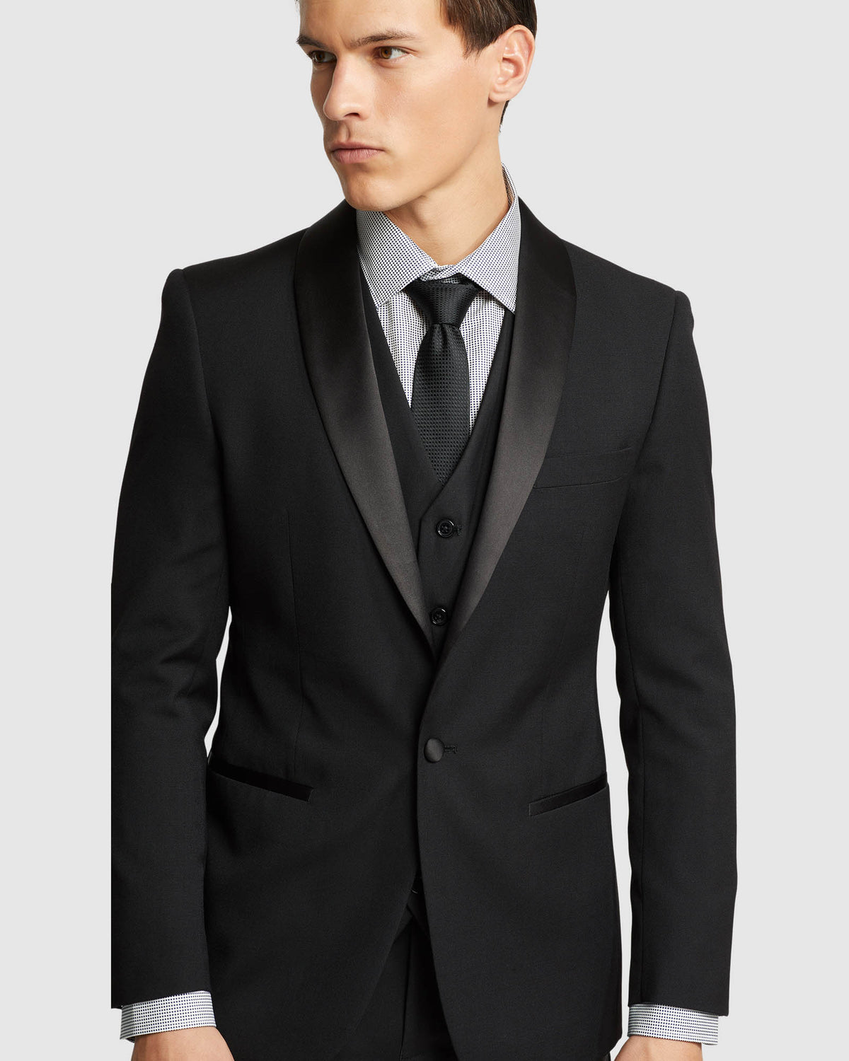 DINNER SUIT JACKET WITH SHAWL NECK MENS SUITS