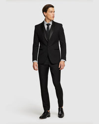 DINNER SUIT TROUSERS WITH SATIN TAPE MENS SUITS