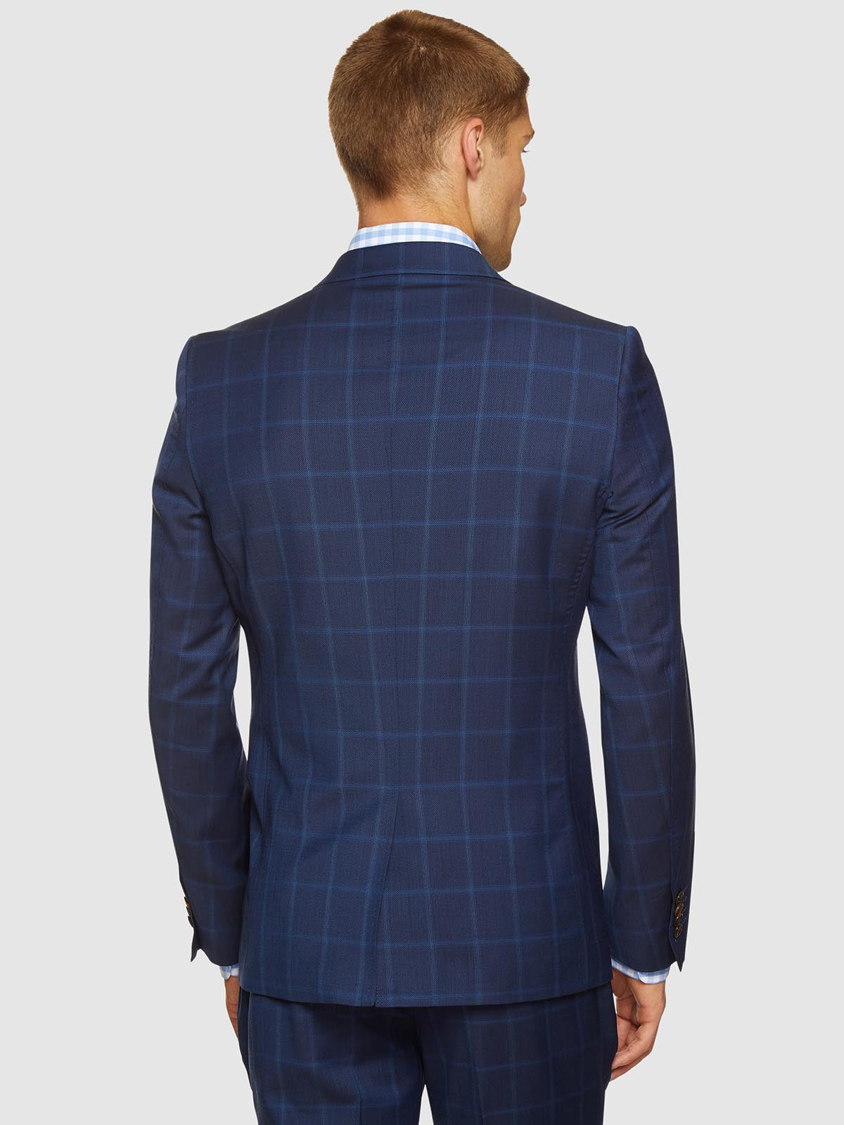 AUDEN WOOL SUIT CHECKED JACKET