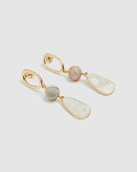 JESSIE NATURAL STONE EARRINGS WOMENS ACCESSORIES