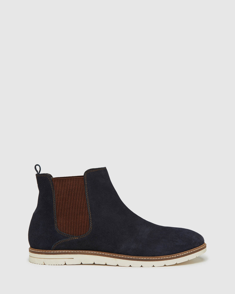 GRAYSON SUEDE CHELSEA BOOTS