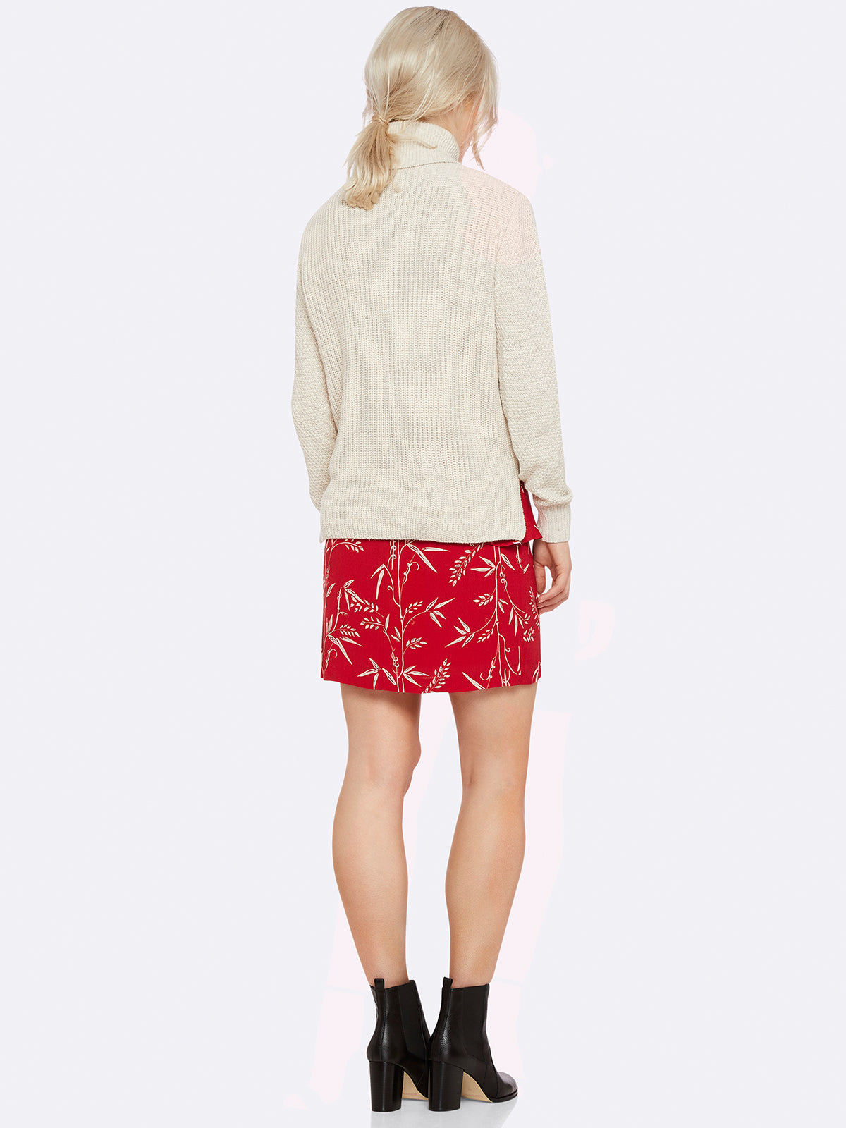 KATE RED PRINT SKIRT RED